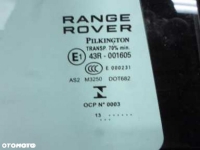 Range Rover Vogue 13R Szyba Drzwi Prawy Tyl Mala - 6