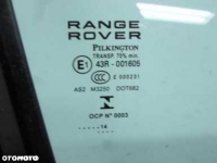 Range Rover Vogue 13R Szyba Drzwi Prawy Tyl Mala - 7
