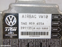 VW PASSAT B7 MODUŁ SENSOR AIRBAG 5N0959655R VW PASSAT B6 5N0959655A - 5