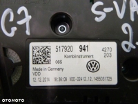 VW GOLF LICZNIK ZEGAR ZEGARY 517920941 5G1920940A - 5