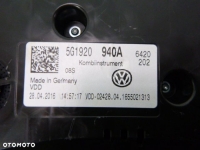 VW GOLF LICZNIK ZEGAR ZEGARY 517920941 5G1920940A - 6
